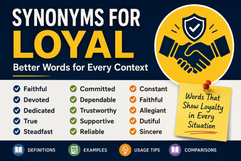 synonyms of loyal