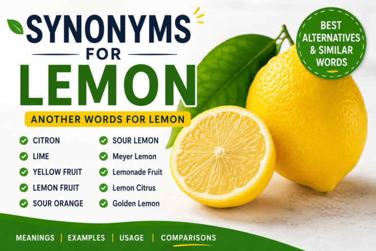 synonyms for lemon
