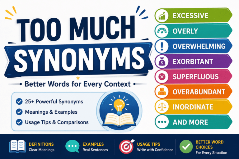 too much synonyms