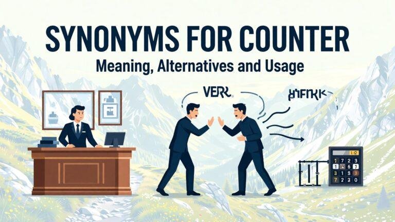 Synonyms for Counter