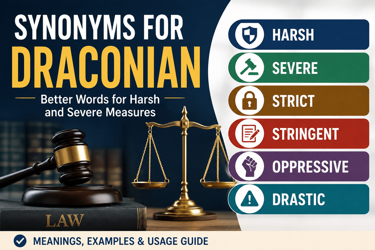 synonyms for draconian