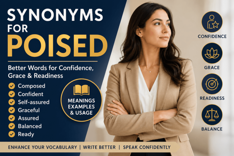 synonyms for poised