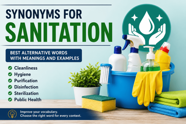 synonyms for sanitation
