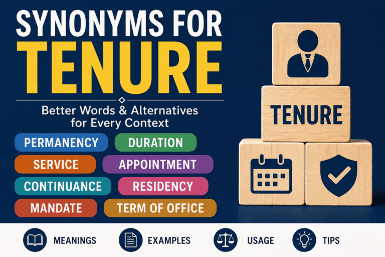 Synonyms for Tenure: Better Words for Different Contexts