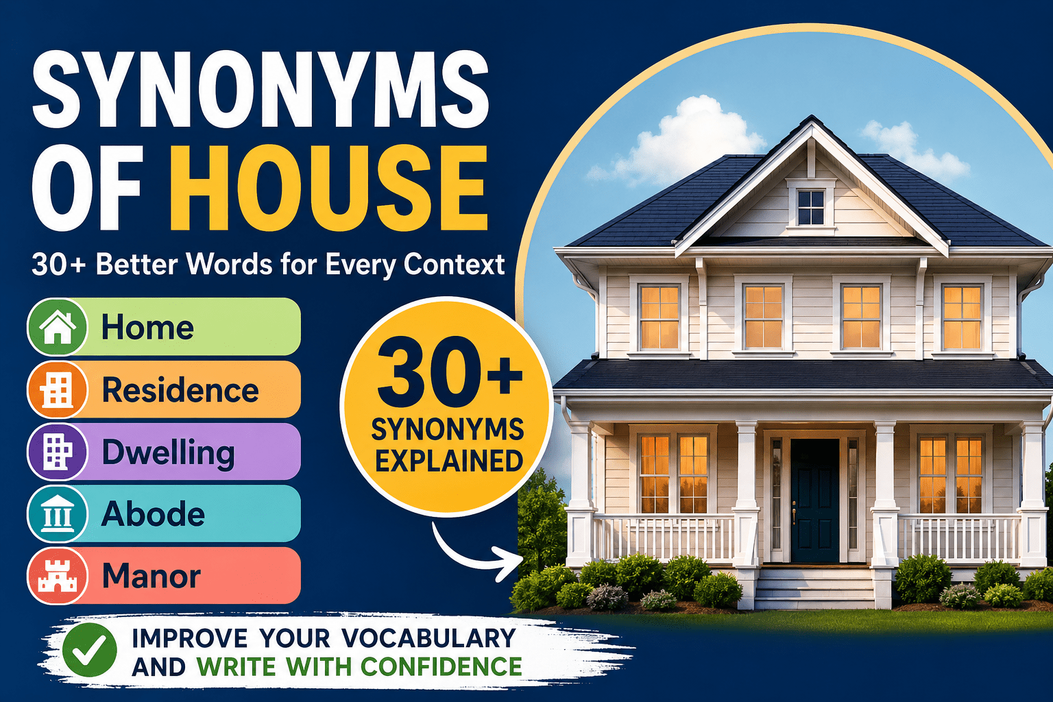 synonyms of house