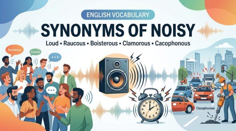 synonyms of noisy